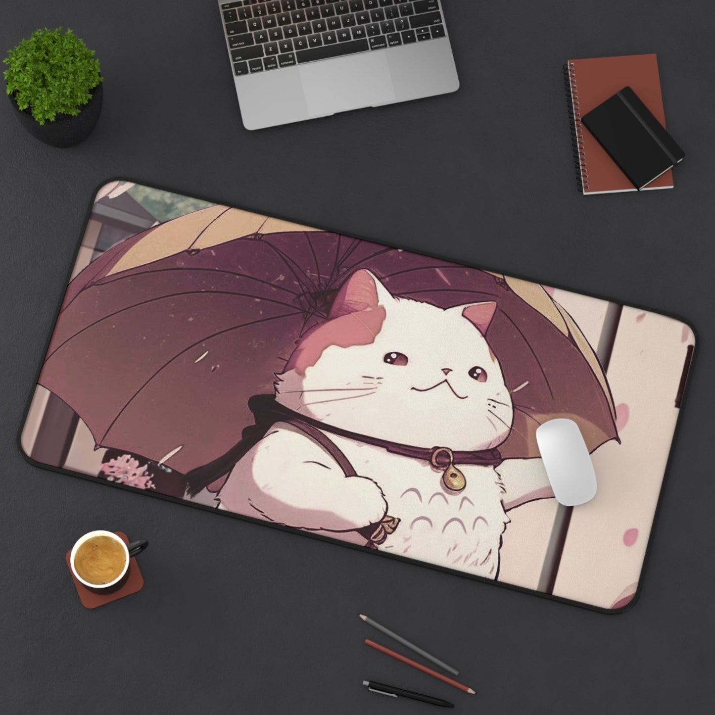 Anime Cat Desk Pad - For Cat Lovers