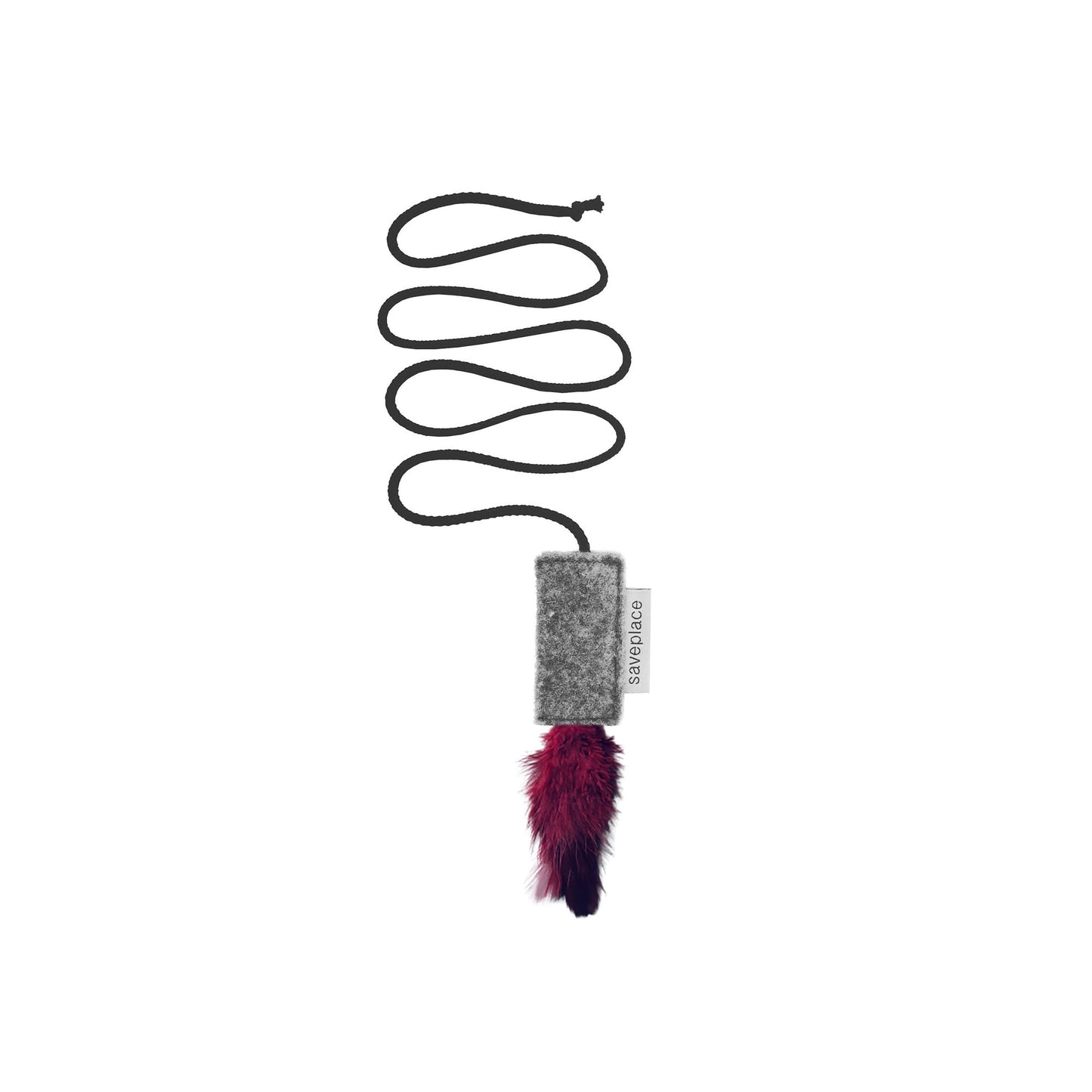 Handmade Wool & Cotton Teaser Wand - Cat Toy