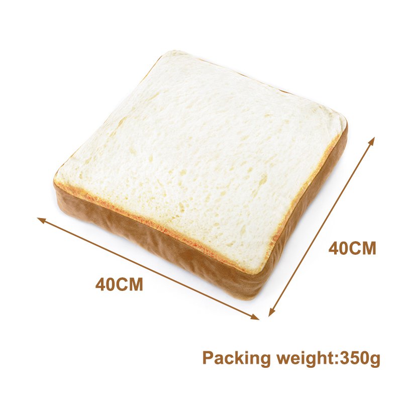Plush Toast Cat Bed