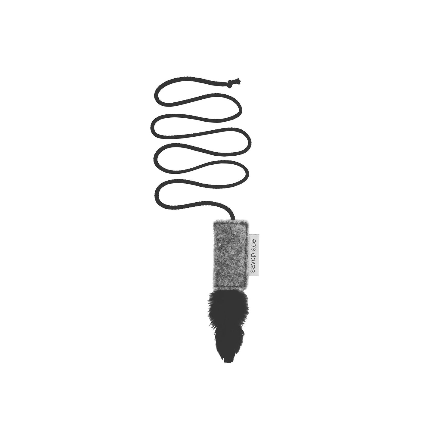Handmade Wool & Cotton Teaser Wand - Cat Toy