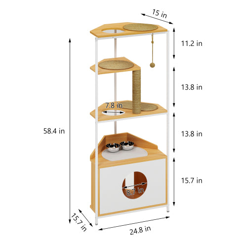 Cat Condo with small house & Climbing Platforms